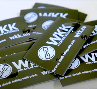 Gaines thermorétractables avec impression WKK