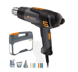 Steinel - HM 2120 E Set avec 3 buses - Pistolet à air chaud Steinel HM 2120 E Set – Convient pour gaine thermorétractable