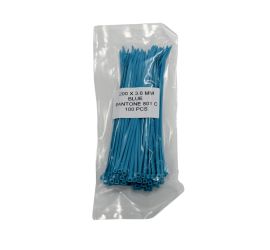 WKK - Colliers de serrage en plastique - Pour un usage universel - Bleu - 200x3,6mm - 100 pièces