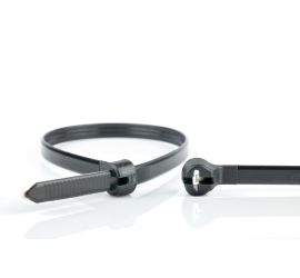 Ty-Rap® - Colliers de serrage en plastique - Fermeture en inox - Stabilisé à la chaleur - Noir - 361x4,8mm - 1000 pièces