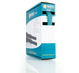 Een minibox met een rol blauwe H-2(Z) dunwandige krimpkous